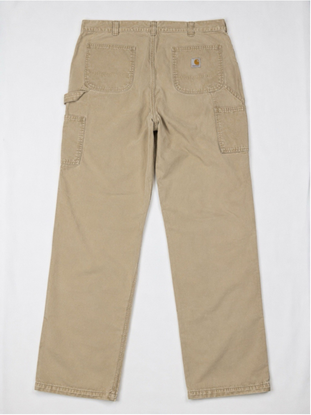 Carhartt Carpenter Pants Men's 40x34 B324 Relaxed Fit Straight Leg Tan Beige